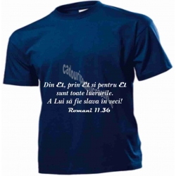 Tricou bleumarin, Din El, prin El si pentru El